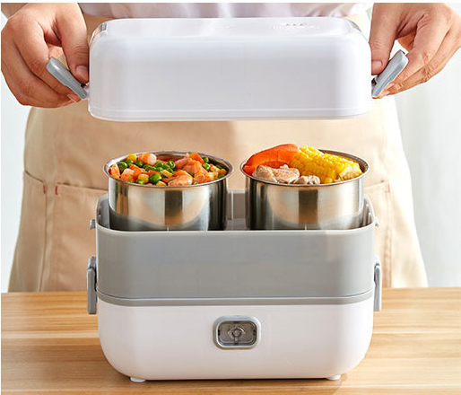 2-in-1 Portable Electric Lunch Box - Welfre.com