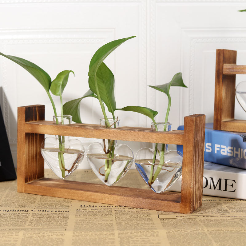 Plant Terrarium with Wooden Stand - Welfre.com