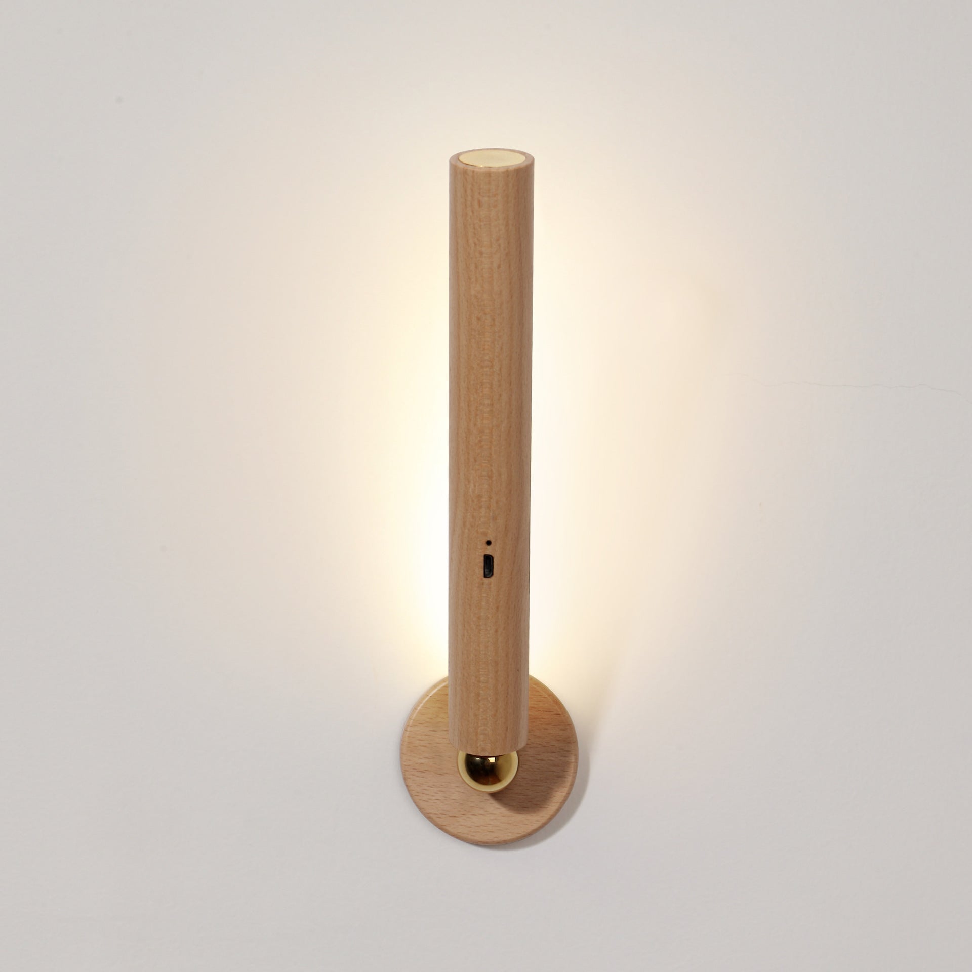 360° Rotatable Wood Indoor Wall Light - Welfre.com