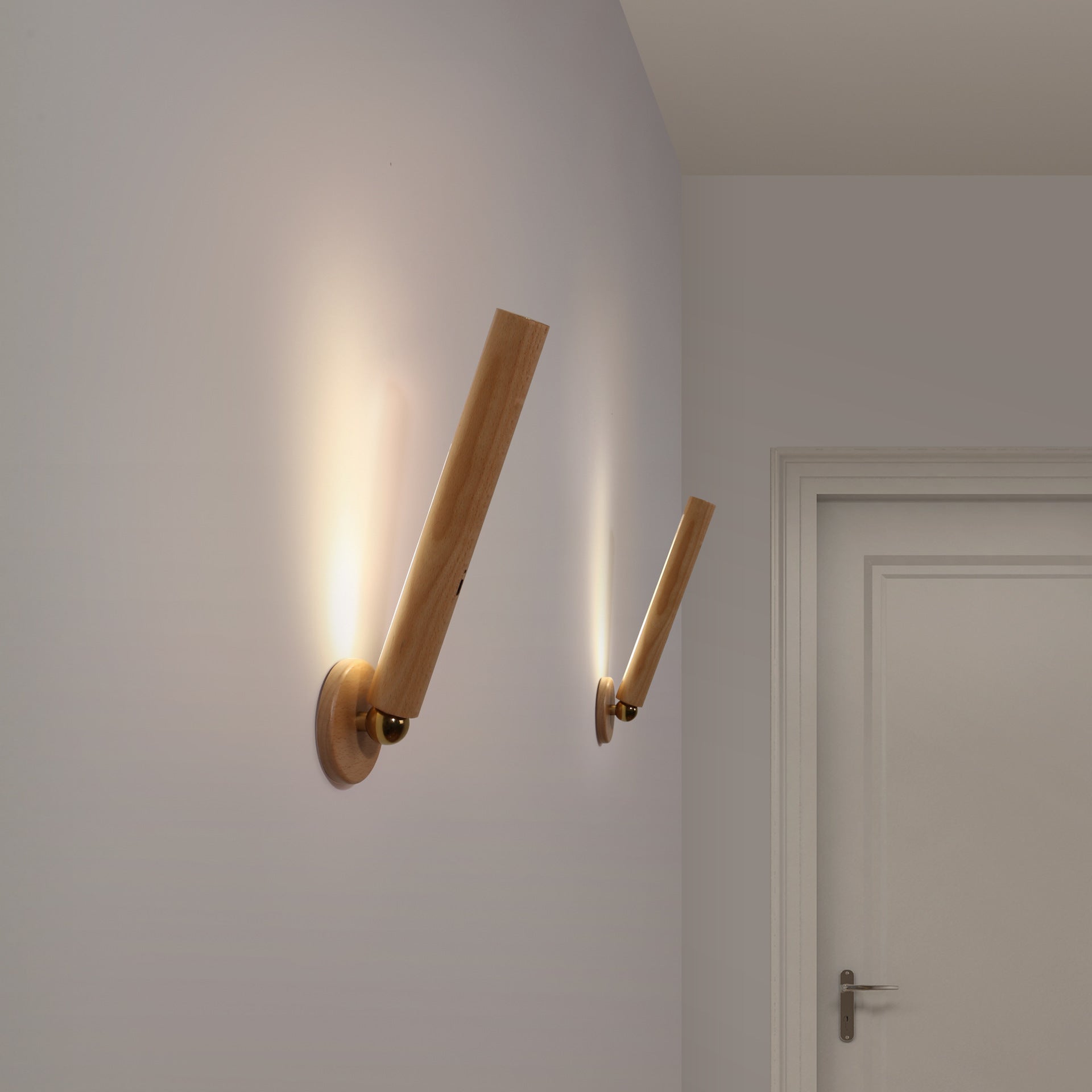 360° Rotatable Wood Indoor Wall Light - Welfre.com